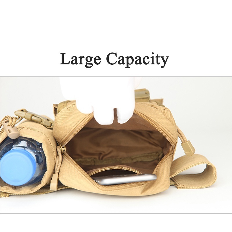 Men's Tactical Casual Fanny Waterproof Pouch Waist Bag Packs Outdoor Military Bag