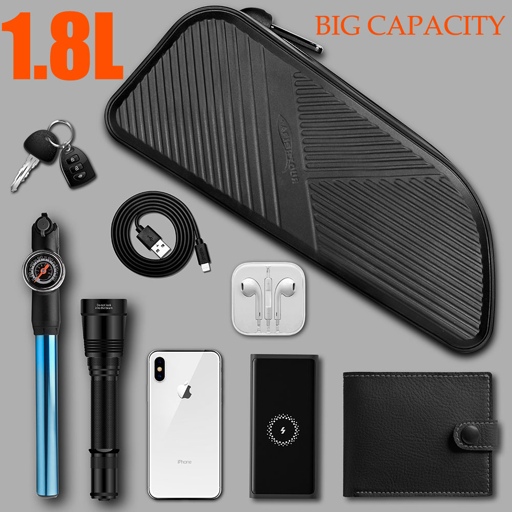 New Waterproof Bike Bag MTB Road Cycling Accessories Top Tube Front Frame Bicycle Bag Pouch For Bike Mobile Phone Bag