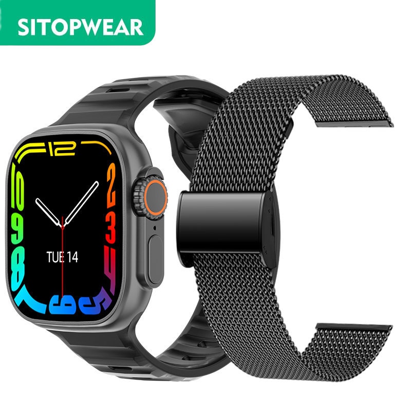 2023 NEW Smart Watch Ultra Men Women Smartwatch Bluetooth Calls Temperature Measuring Health Monitoring Wireless Charging 49mm